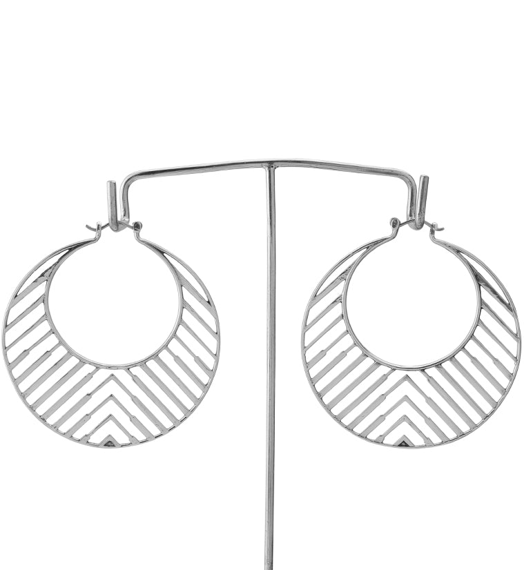 Silver Trinity Titanium Hangers - Earrings