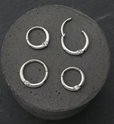 Single Bezel CZ Hinged Segment Ring