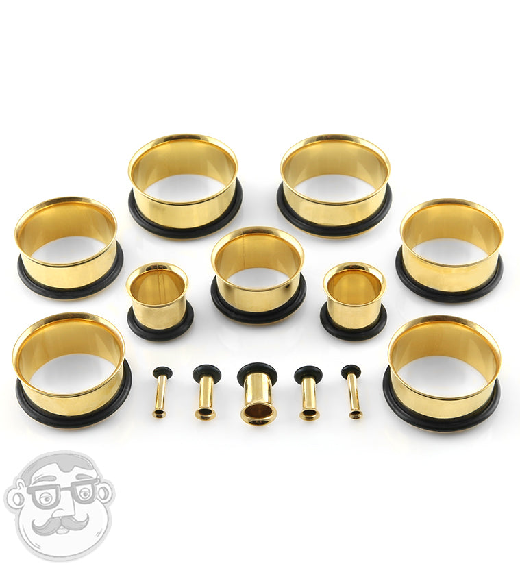 Gold Tunnel Plugs Gauges