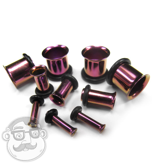Single Flare Purple Steel Tunnels