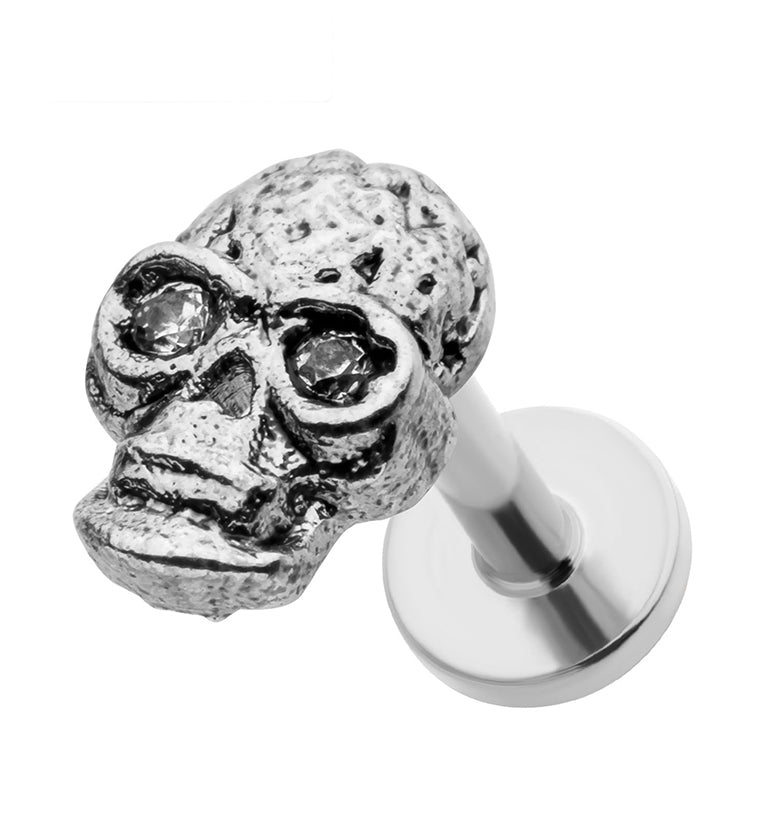 Skull Stainless Steel Threadless Labret
