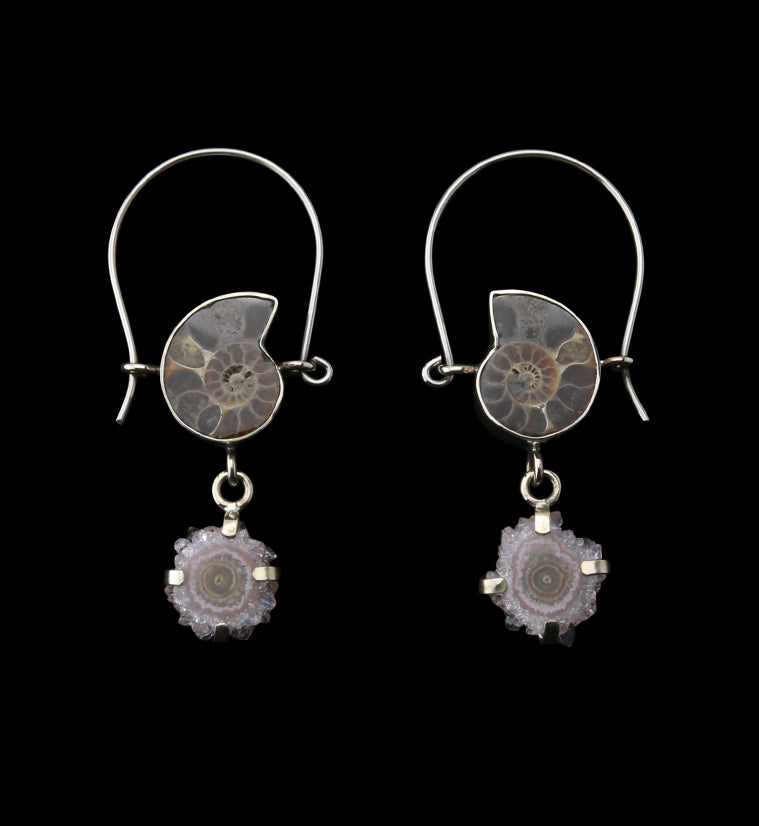 Cavern Ammonite & Stalactite Titanium Hangers