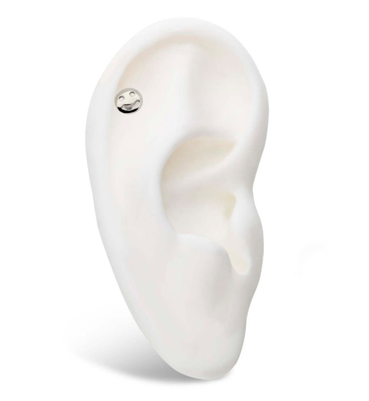 Smiley Threadless Titanium Top