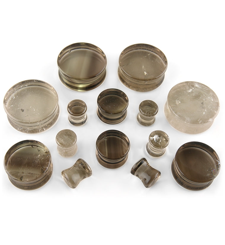 Smokey Quartz Stone Plugs
