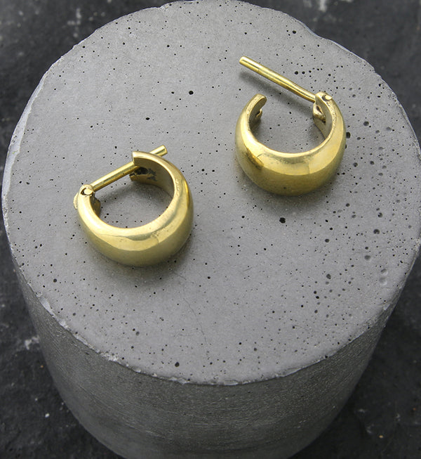 Smooth Brass Hinged Rings