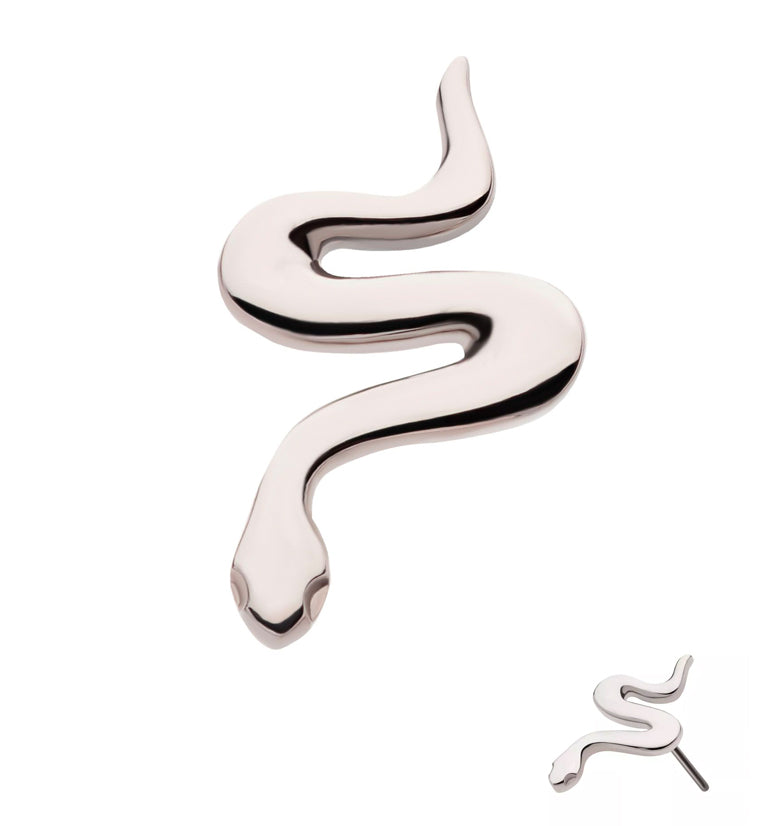 Smooth Snake Threadless Titanium Top