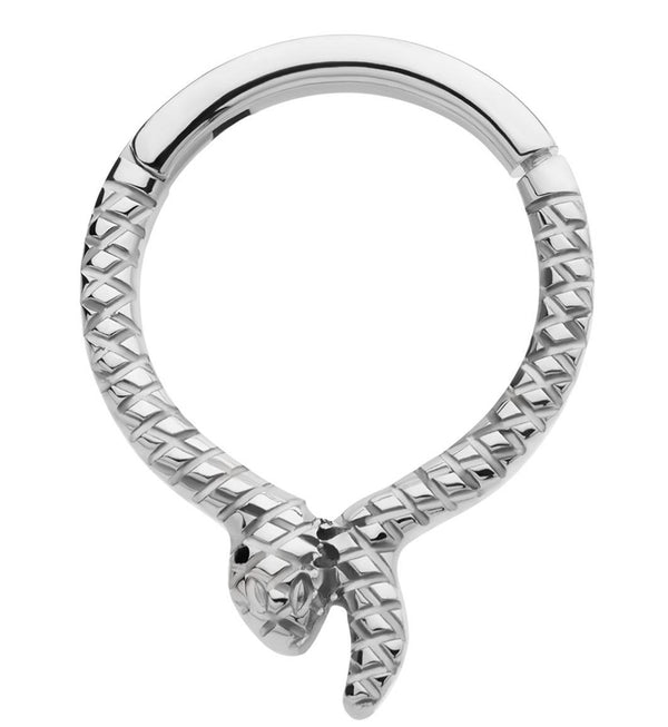Snake Band Titanium Hinged Segment Ring