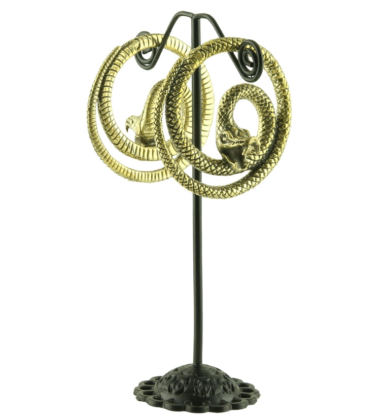 Snake Hinged Hoop Ear Weights