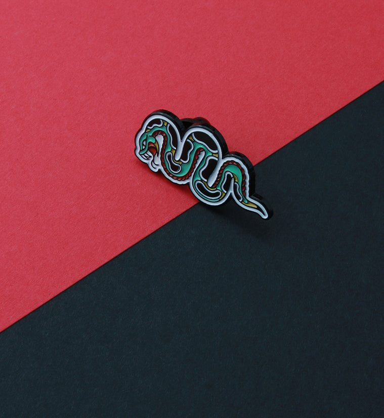 Traditional Snake Enamel Pin