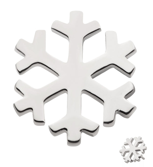 Snowflake Threadless Titanium Top