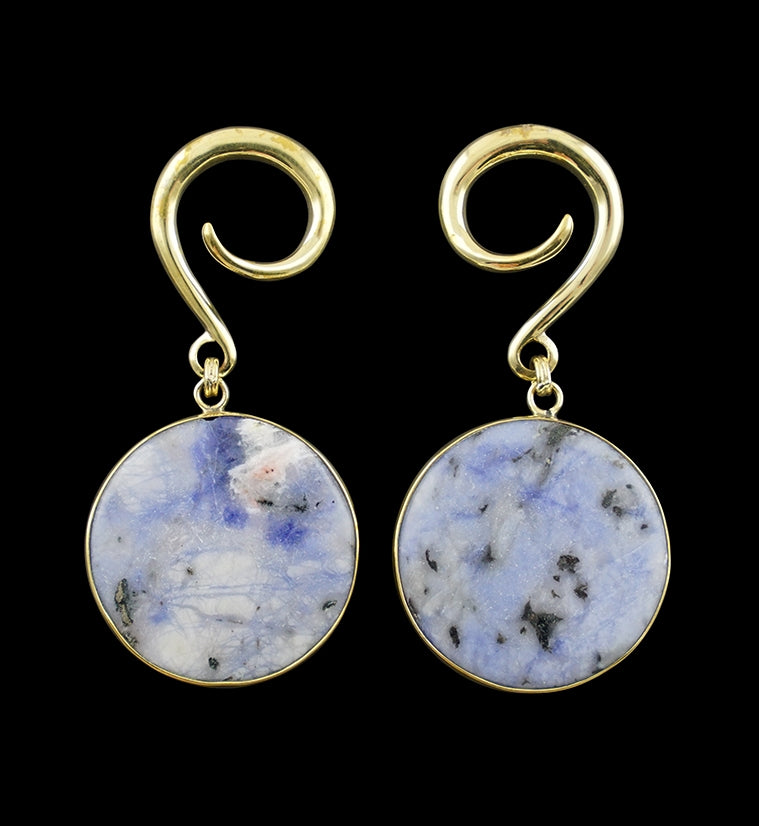 Grand Sodalite Stone Hanging Ear Weights