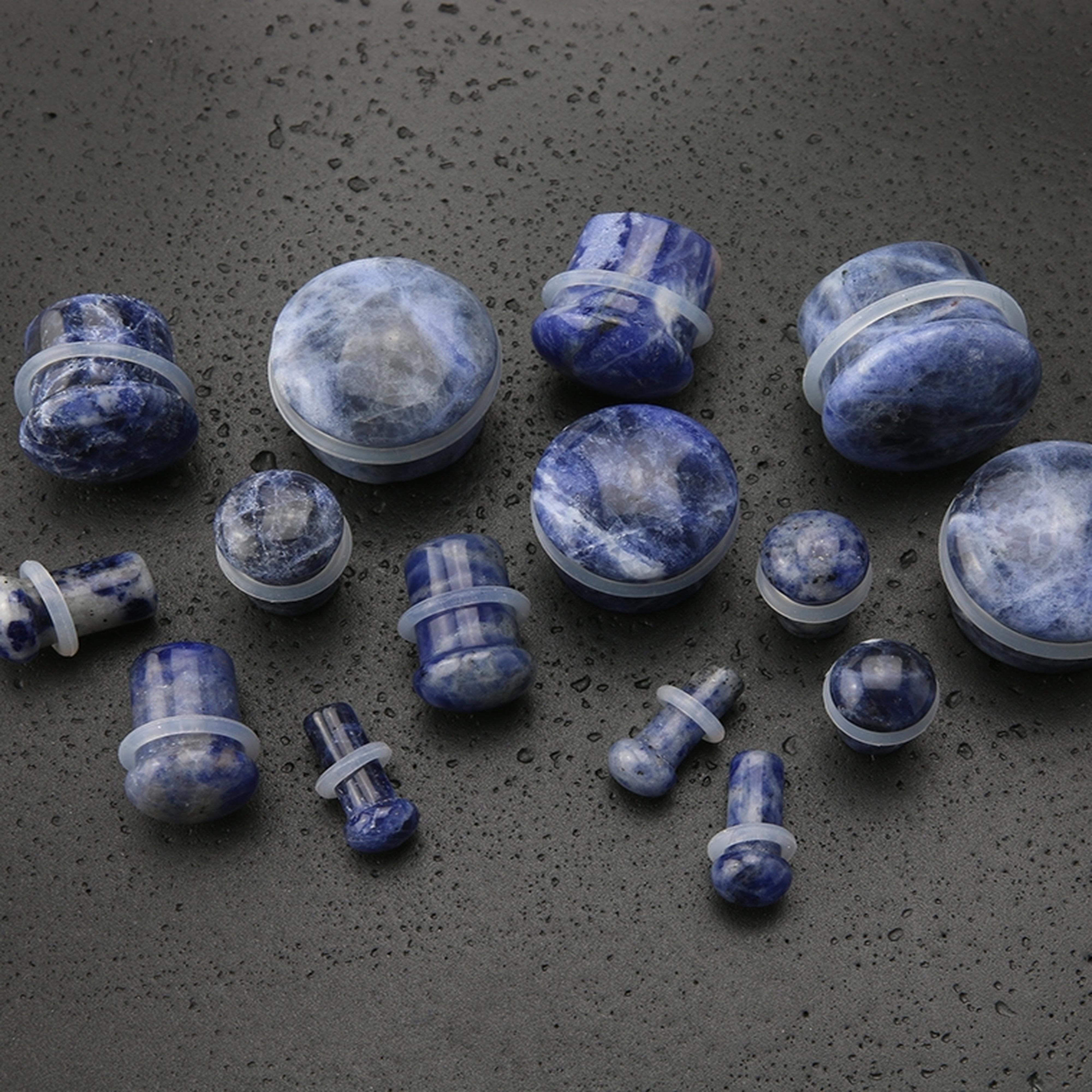 Sodalite Stone Plugs - Single Flare