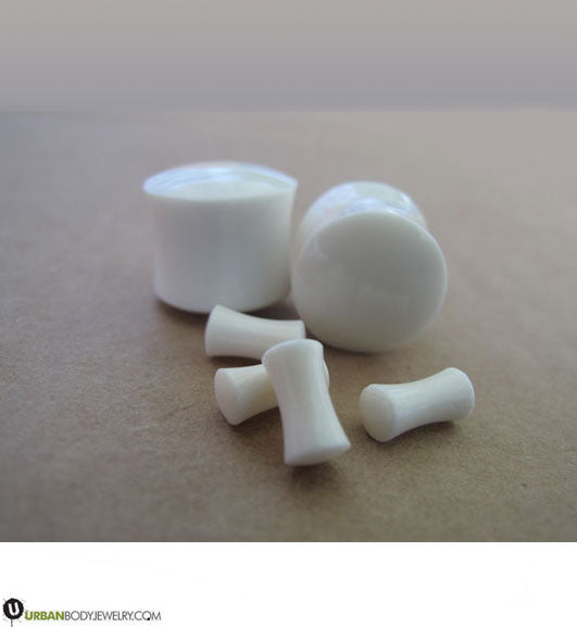 White Bone Plugs (8G - 00G)