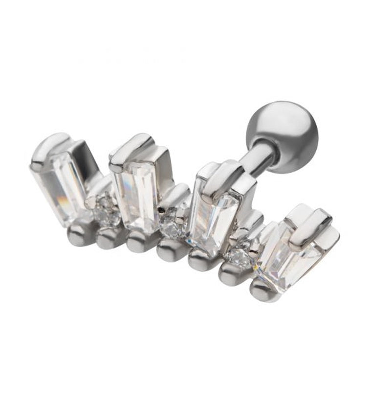 18G Spark CZ Cartilage Barbell