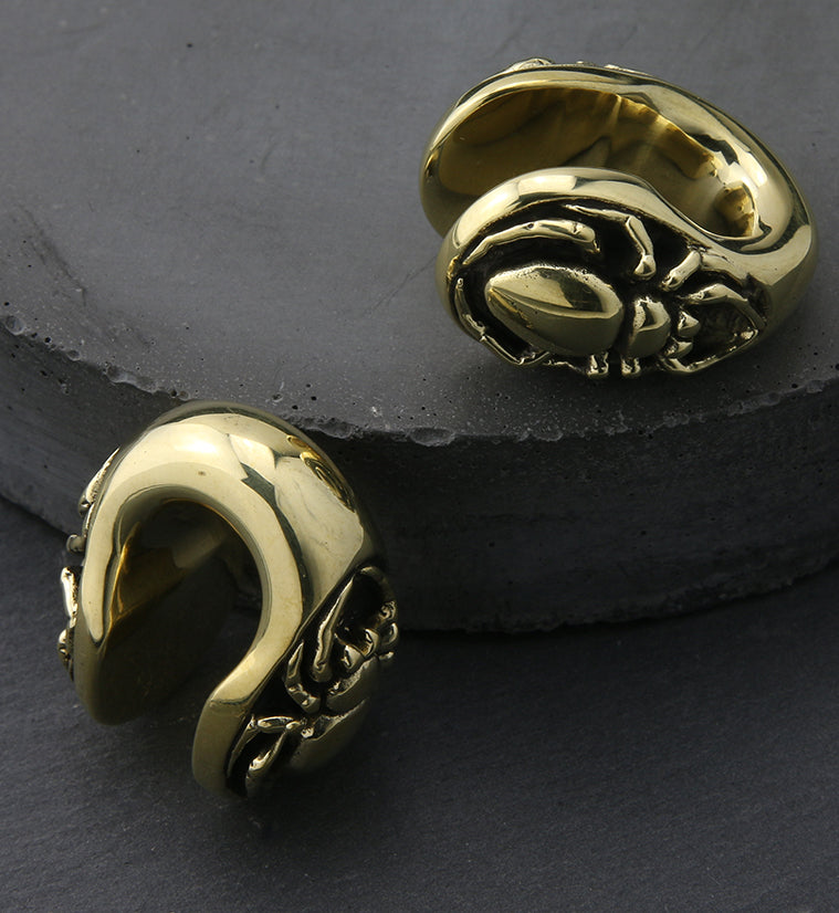 Spider Keyhole Brass Ear Weights