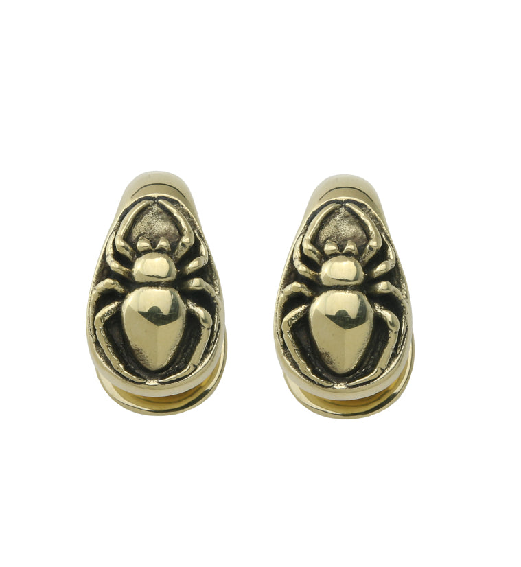 Spider Keyhole Brass Ear Weights