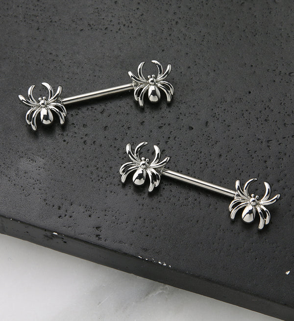 Spider Stainless Steel Nipple Barbell