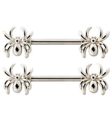 Spider Stainless Steel Nipple Barbell