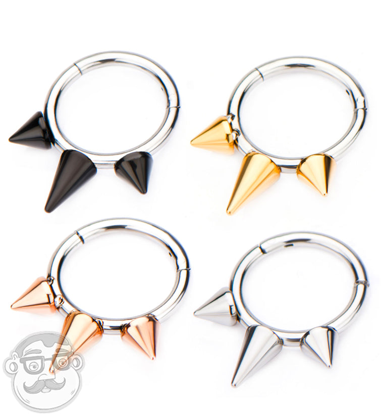 Hinged Segment Spiked Captive Ring