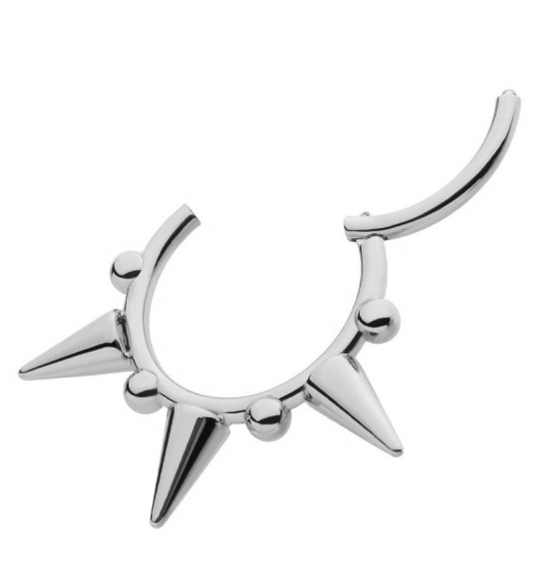 Spike Titanium Hinged Segment Ring