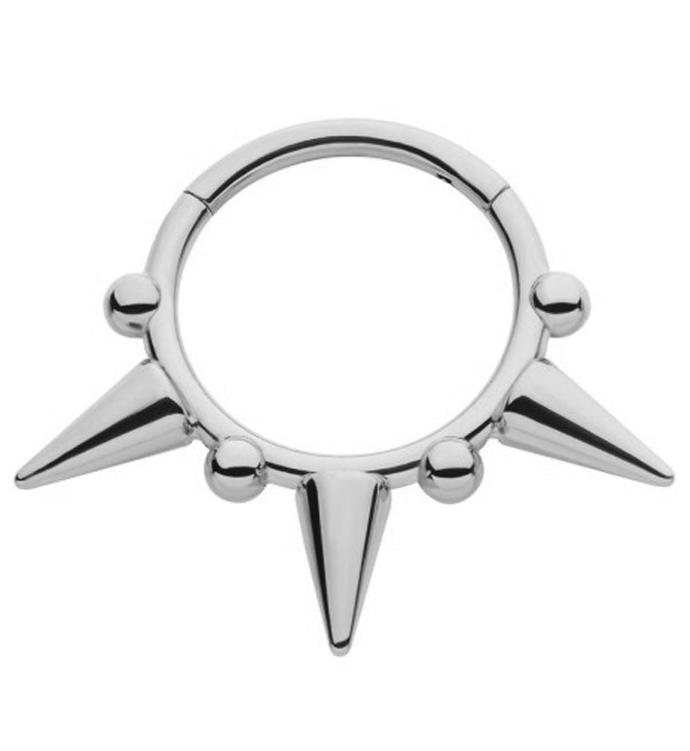 Spike Titanium Hinged Segment Ring