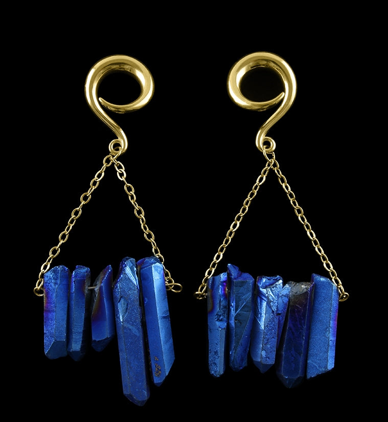 Sprawl Blurple Quartz Ear Weights