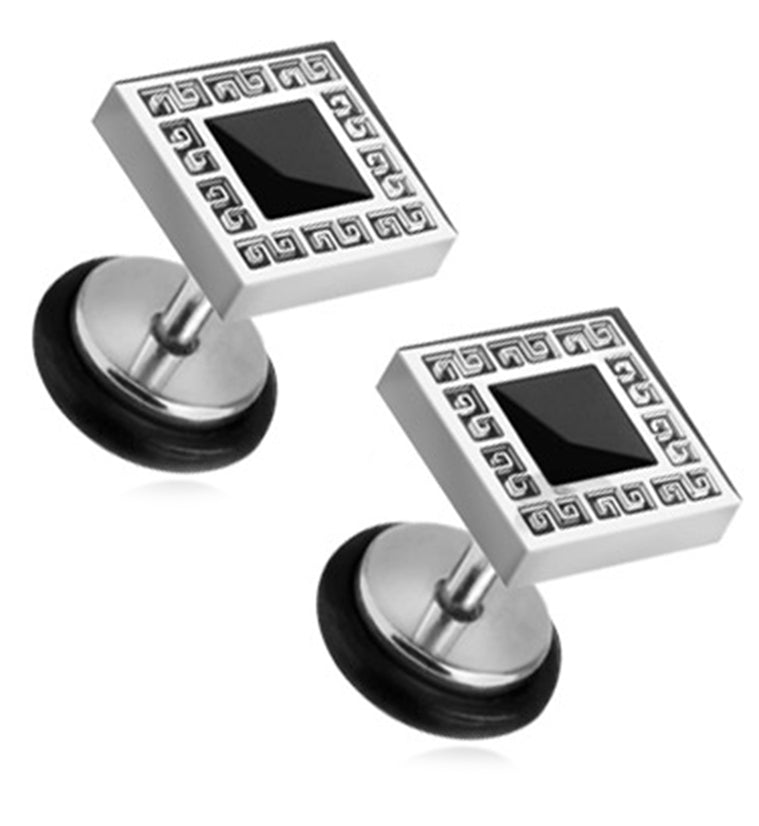 16G Squared Fake Gauges / Plugs