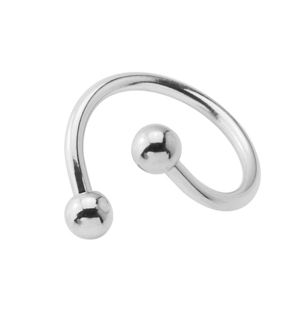Twisted Stainless Steel Barbell