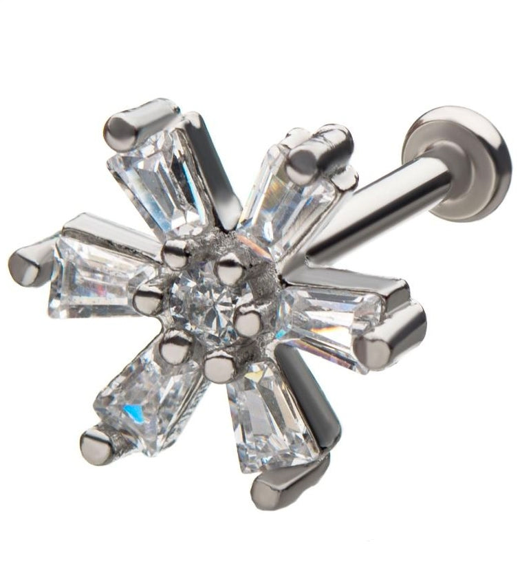 18G Starlet CZ Internally Threaded Labret