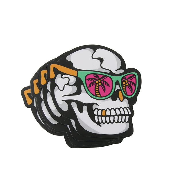 Vacation Skull Sticker Pack (4 pack)