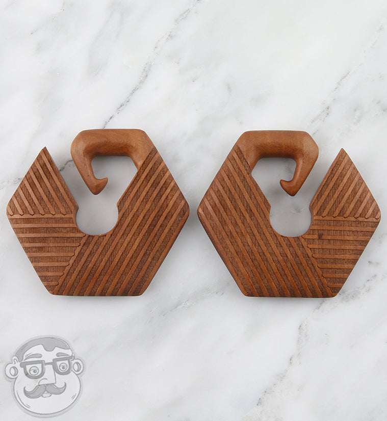Saba Wooden Stitch Ear Weights