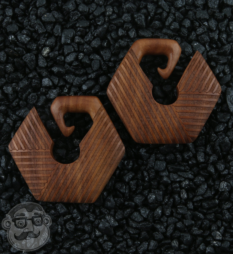 Saba Wooden Stitch Ear Weights