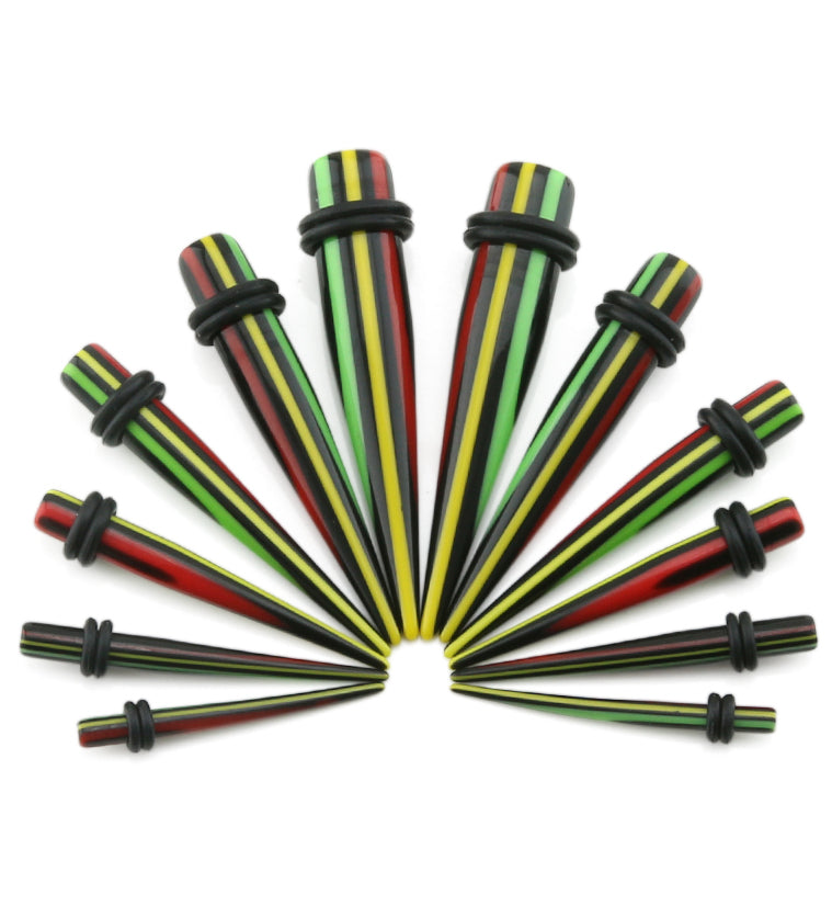 Striped Reggae Black Taper