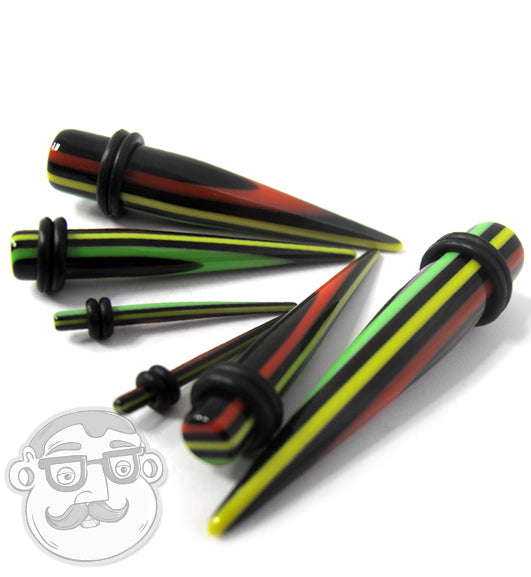 Striped Reggae Black Taper