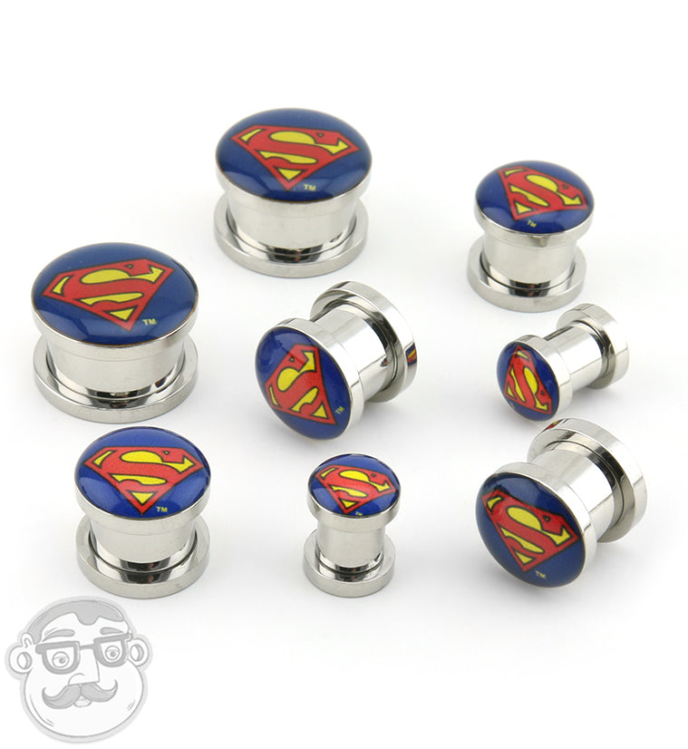Superman Stainless Steel Plugs