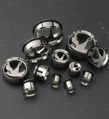 Swallow Single Flare Stainless Steel Tunnels
