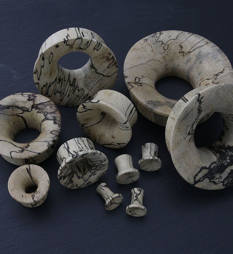 Tamarind Wood Mayan Flare Tunnel Plugs