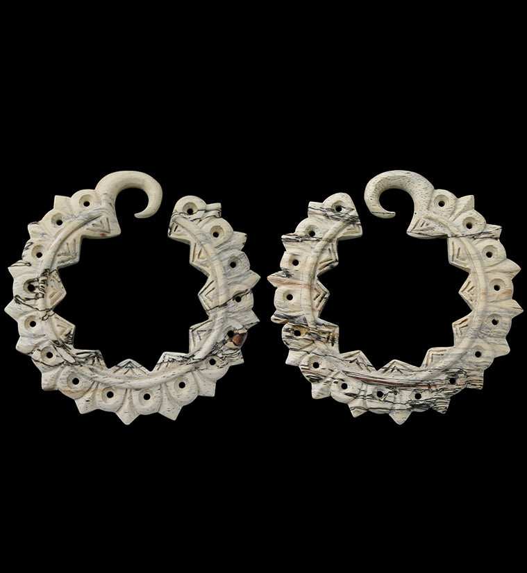 Zinnia Tamarind Wooden Ear Weights