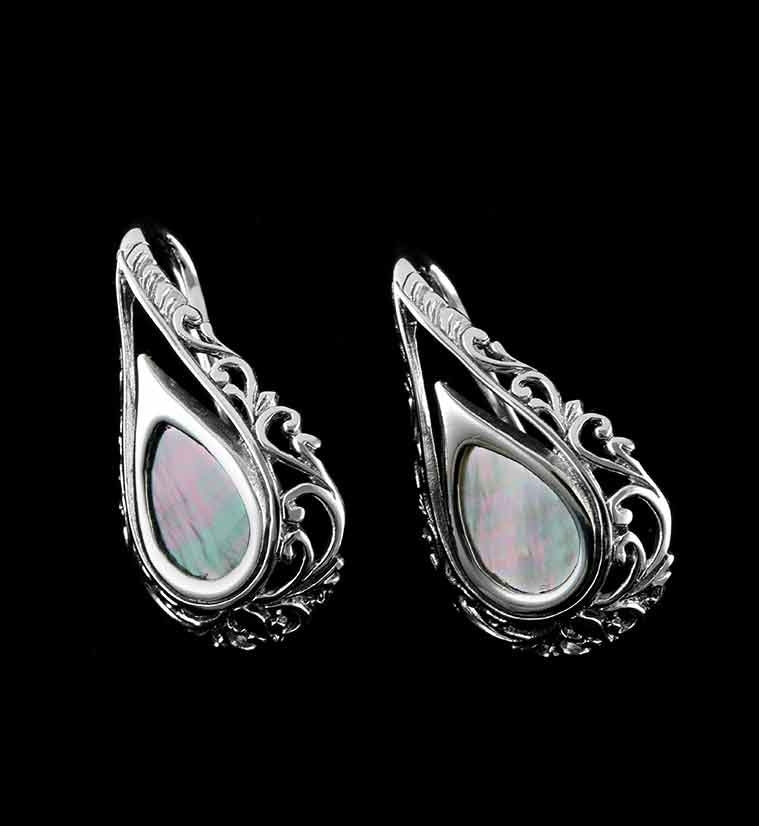 Starfish White Brass Ear Weights