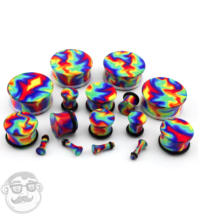 Hippie Tie Dye Plugs