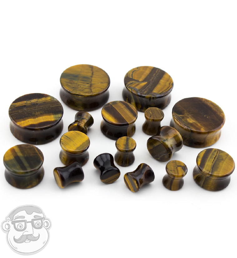 Tiger Eye Stone Plugs