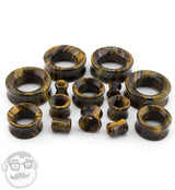 Tiger Eye Double Flare Tunnels