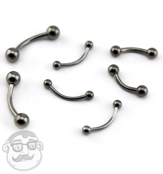Titanium Curved Barbell Eyebrow Rings