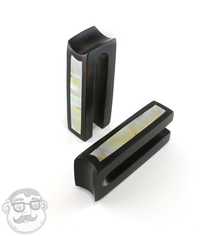 Tower Areng Wood Ear Weights with MOP Inlay