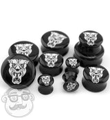 Black Traditional Panther Plugs