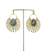 18G Tress Abalone Brass Hangers / Earrings