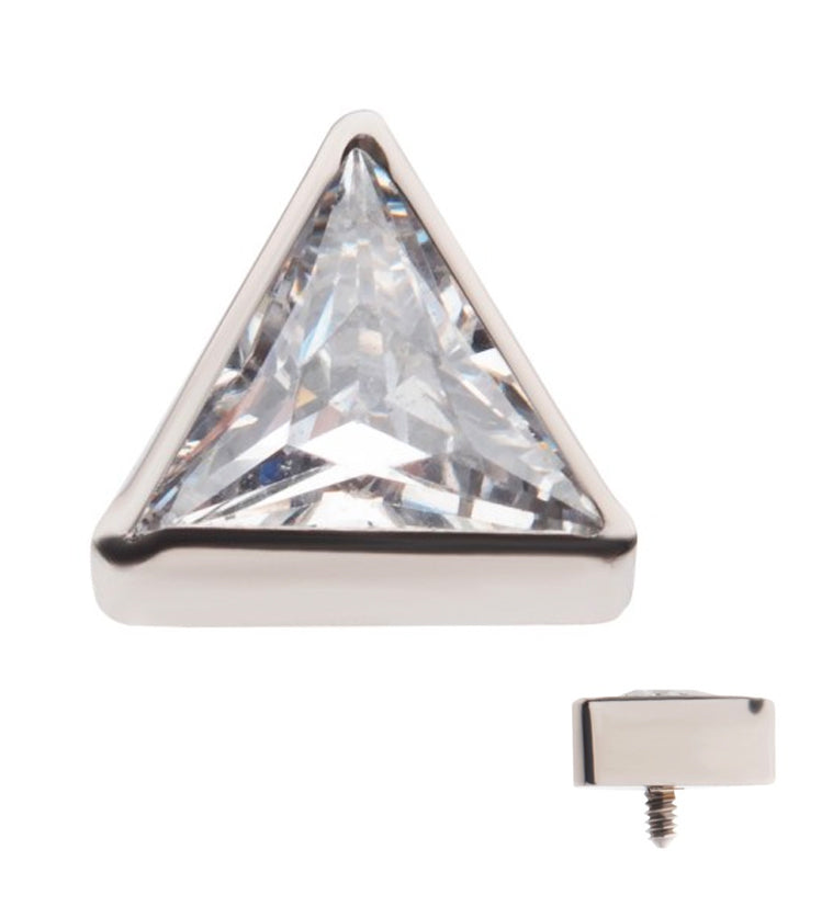 Triagonal CZ Titanium Internally Threaded Top