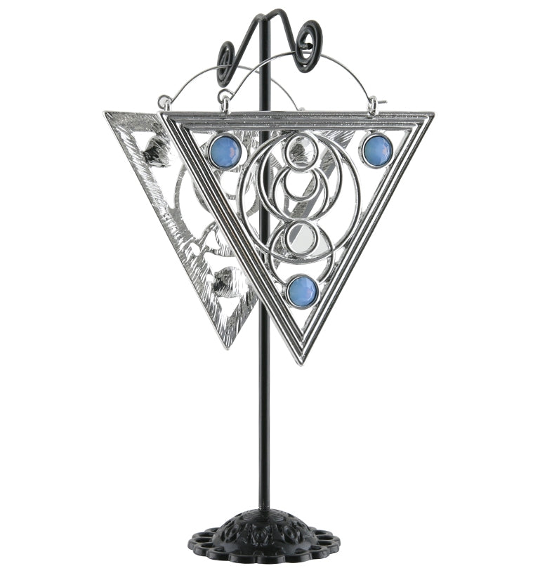 20G Crop Triangle Opalite Plug Hoops