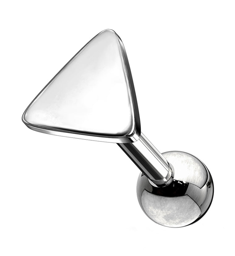 16G Triangle Disk Top Cartilage Barbell