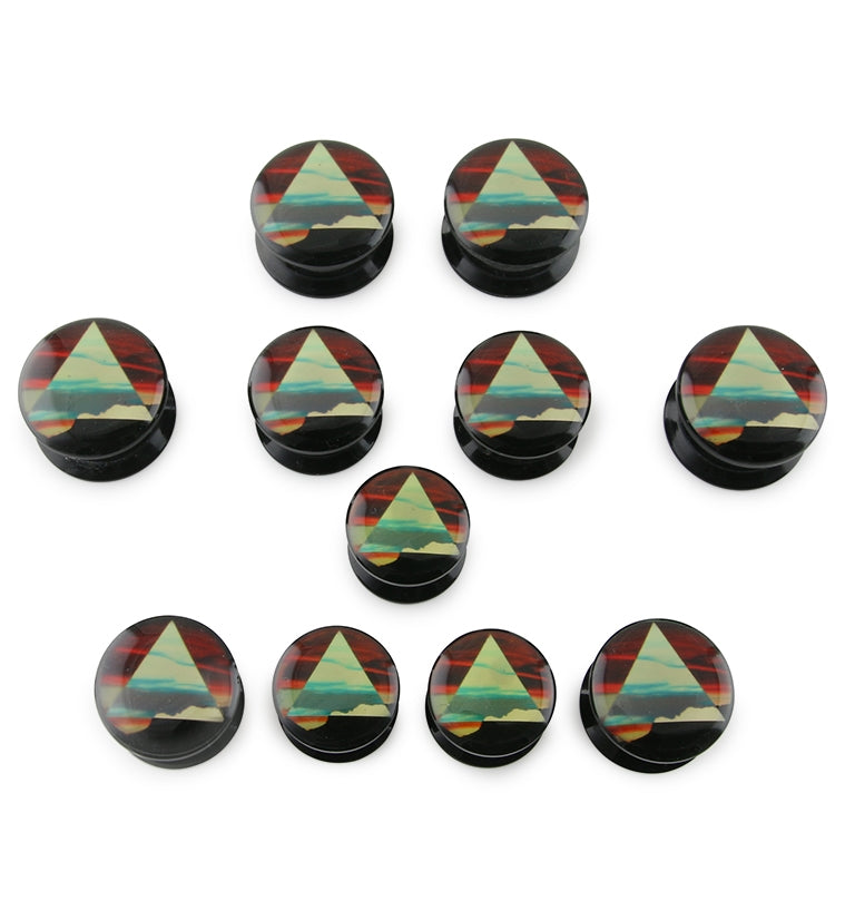 Inverted Sunset Triangle Plugs Plugs (2G - 24mm) | UrbanBodyJewelry.com